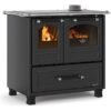 Nordica FAMILY 4,5 Cuisson au bois à air chaud à convection naturelle 7,5 kw noir anthracite - revêtement acier porcelaine