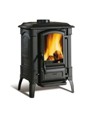 523740 Nordica GIULIETTA X 4.0 Poêle à bois en fonte 6,5 kw - 186 m³ chauffables - noir anthracite - entièrement en fonte émaillée