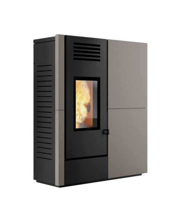 525079 Caminetti Montegrappa AW18 EVO Suono Poêle à granulés pour chauffer l'eau 18 kw - revêtement en acier grège