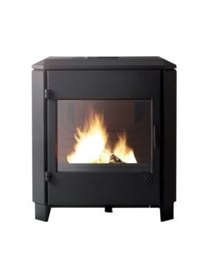 525211 Caminetti Montegrappa DESIRÉE Poêle à bois à air chaud à convection naturelle 8 kw - structure fonte gris anthracite