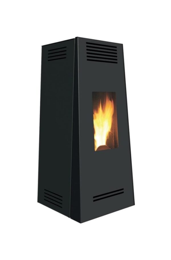 525538 Caminetti Montegrappa NPS7 EVO Timbro Evo Poêle à granulés à air chaud avec ventilation smart 7 kw - revêtement en acier noir