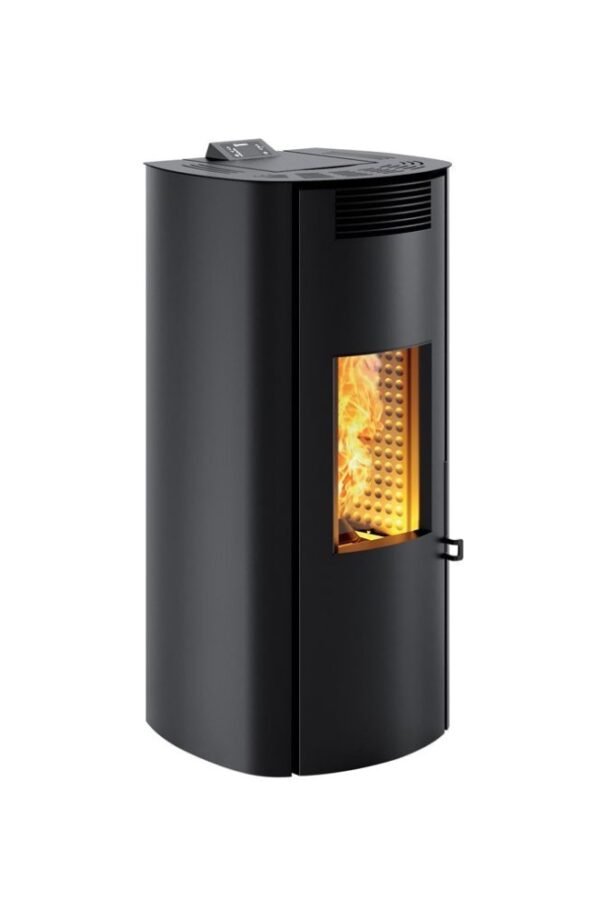 525549 Caminetti Montegrappa NPS7 EVO Boma Evo Poêle à granulés à air chaud avec ventilation smart 7 kw - revêtement en acier noir