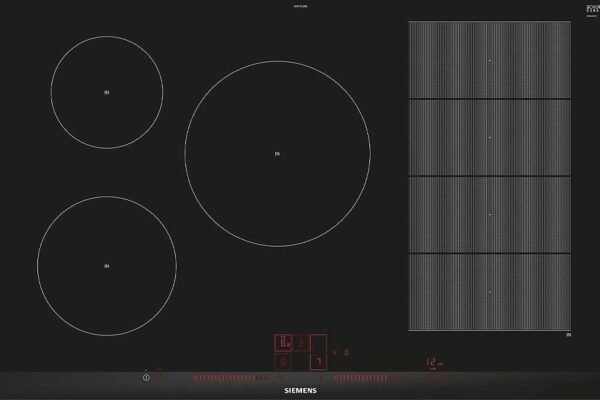 528329 Siemens EX875LVB1E Iq700 Table de cuisson à induction 80 cm - vitrocéramique noire