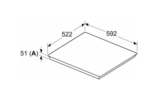 567858-4 Bosch PVS631HB1E Serie 6 Plaque à induction cm. 60 - vitrocéramique noire