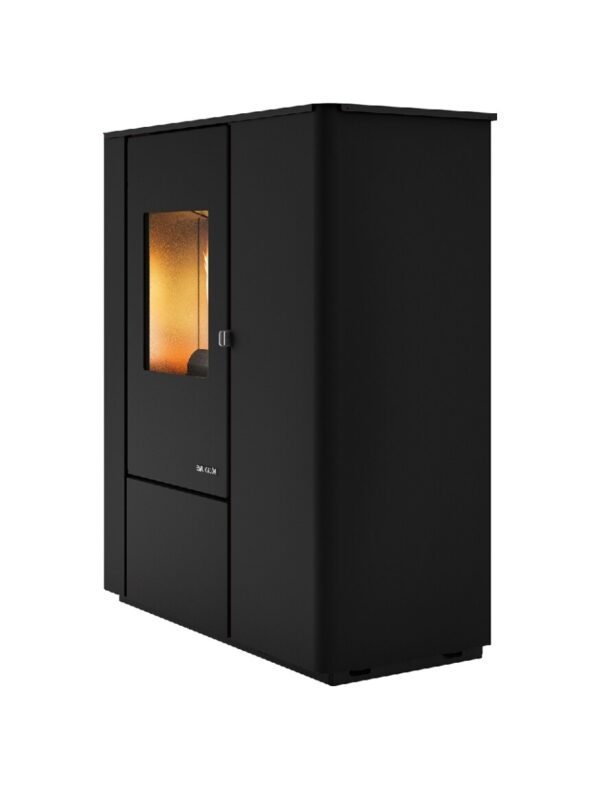 578654-2 Eva Calòr VALE Poêle à granulés hermétique slim - 7 kw - 160 m³ chauffable - noir
