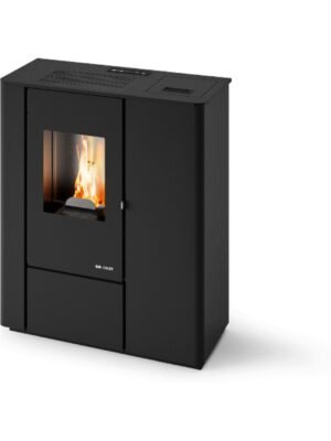 578654 Eva Calòr VALE Poêle à granulés hermétique slim - 7 kw - 160 m³ chauffable - noir