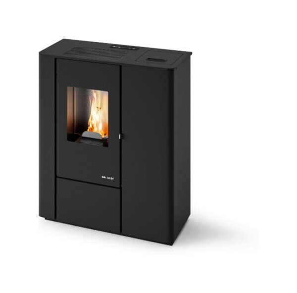 578654 Eva Calòr VALE Poêle à granulés hermétique slim - 7 kw - 160 m³ chauffable - noir