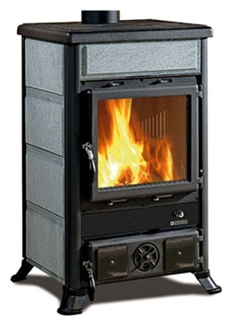 58463 Nordica ROSSELLA R1 BII Poêle à bois air chaud convection naturelle 9 kw - pierre naturelle revêtement en pierre naturelle
