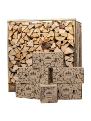 ea60953bb322543b8194c08f50de93d7 BOX DE BOIS SEC Box 1,5 stères 30 CM bois de chauffage sec avec 5 cartons de bois d’allumage
