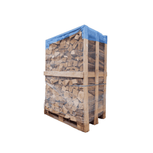 Palette de 2st de bois de chauffage sec séchoirs G1H1 – prêt à l’emploi – mélange feuillus